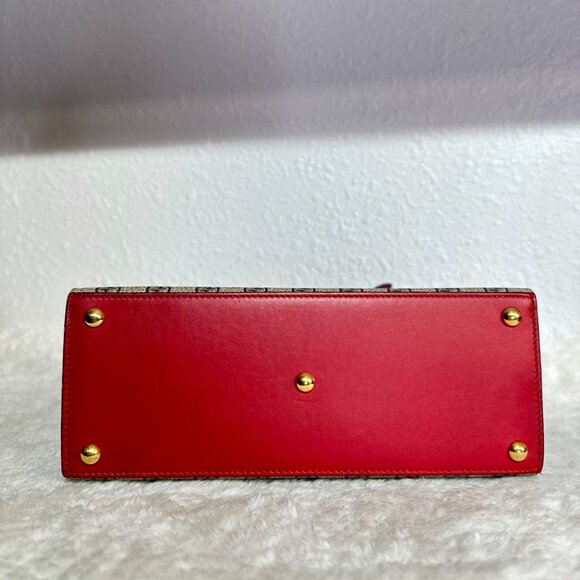 Gucci GG Logo Supreme With Top Handle Padlock Shoulder Bag Crossbody - Picture 5 of 9